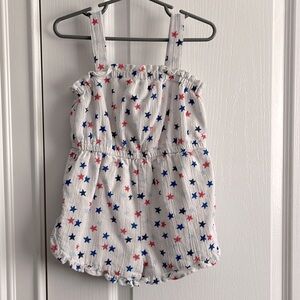 Romper Red White and Blue